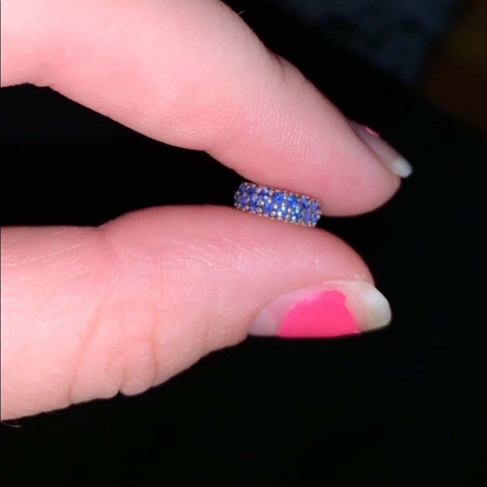 Pandora Spacer Charm(Blue Sparkly)